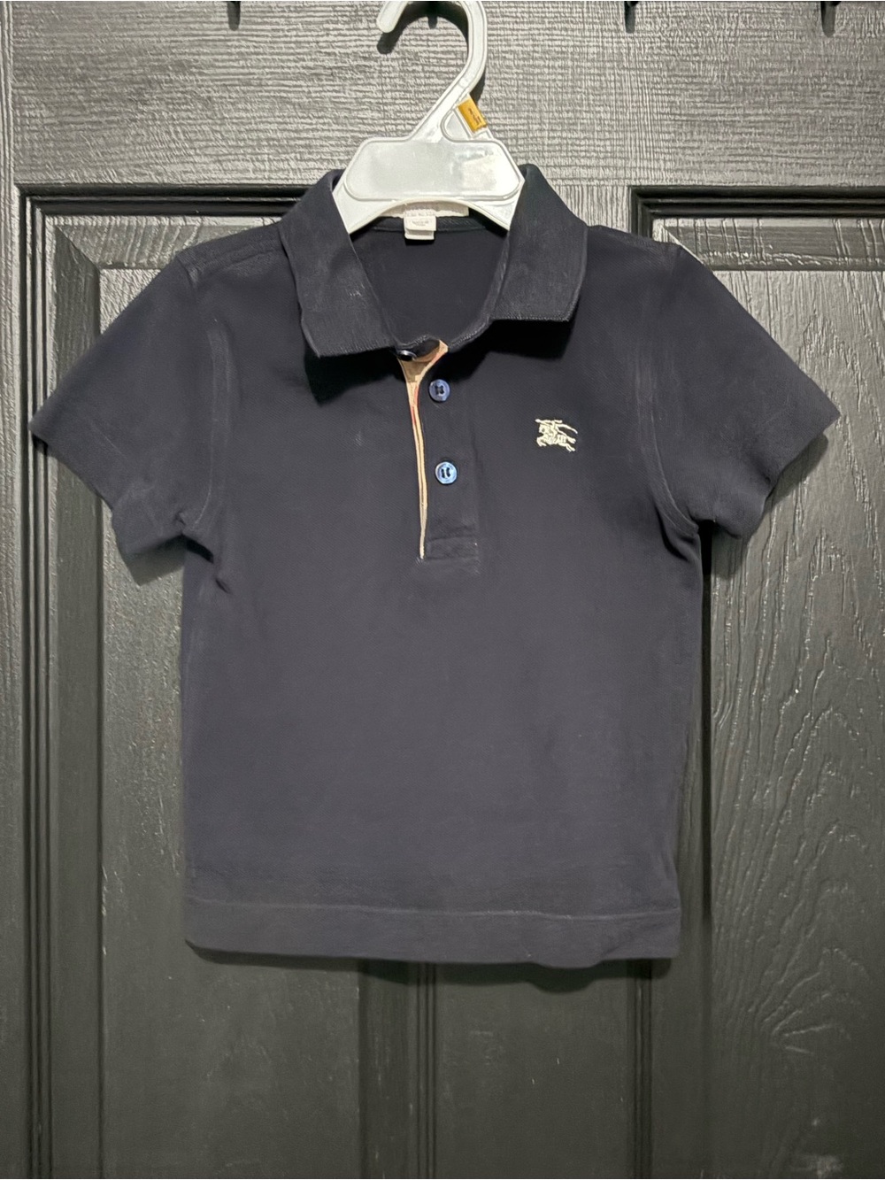 Burberry Navy Polo Shirt 4Y